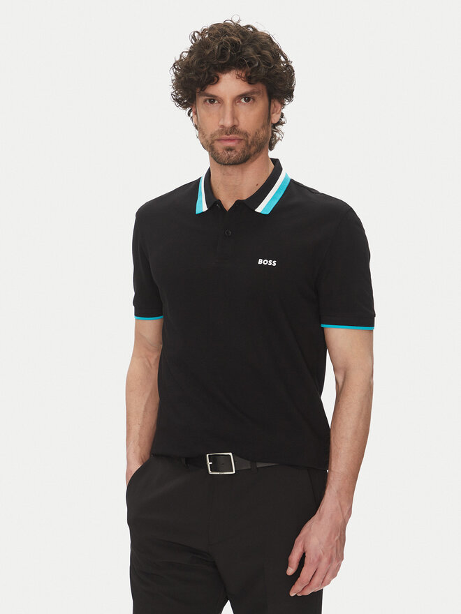 BOSS BOSS Poloshirt Paddy Ap Heritage 50538101 Schwarz Regular Fit