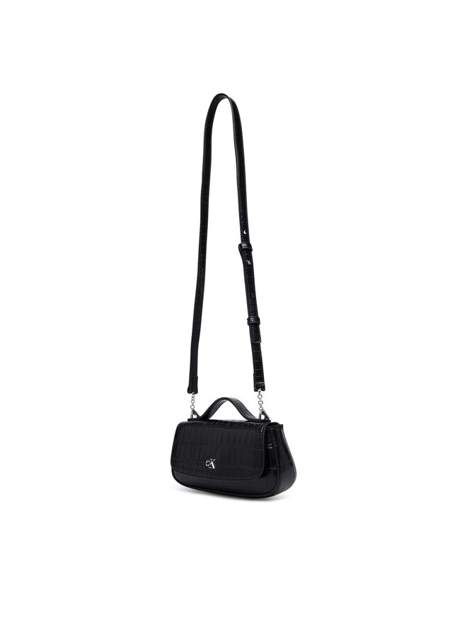 Calvin Klein Handtasche Calvin Klein Ck Croc Top Handle Bag LV04F3903G Schwarz