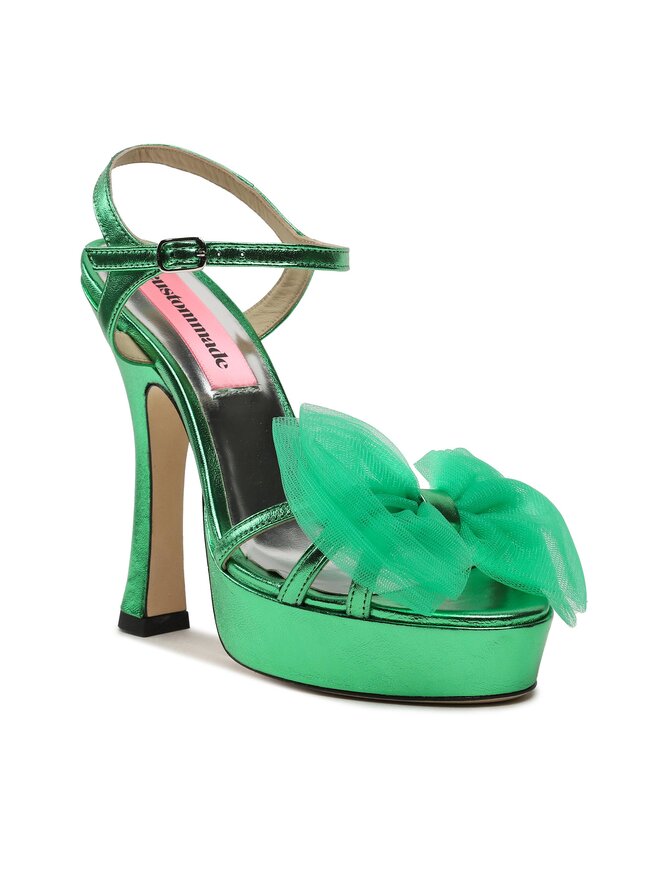 Custommade Sandale Custommade Arlina Metallic Bow 999624047 Verde