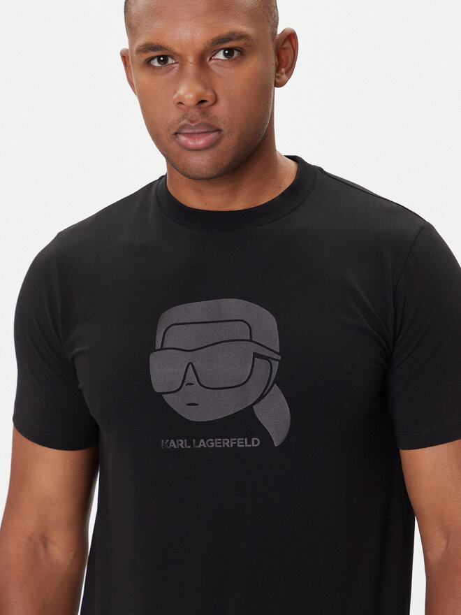 KARL LAGERFELD KARL LAGERFELD Camiseta 755032 554221 Negro Regular Fit