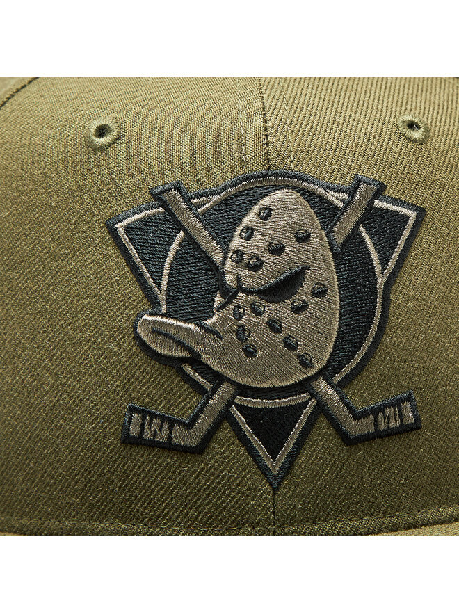 47 Brand Kšiltovka 47 Brand NHl Anaheim Ducks Ballpark Camo '47 CAPTAIN H-BCAMO25WBP-SW Zelená