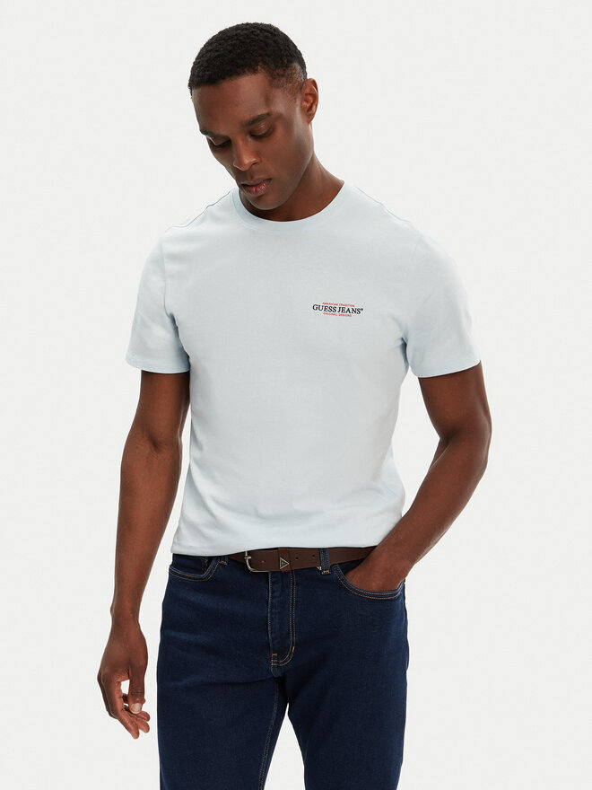 Guess Jeans Guess Jeans Футболка M4YI55 K8HM0 Блакитний Regular Fit