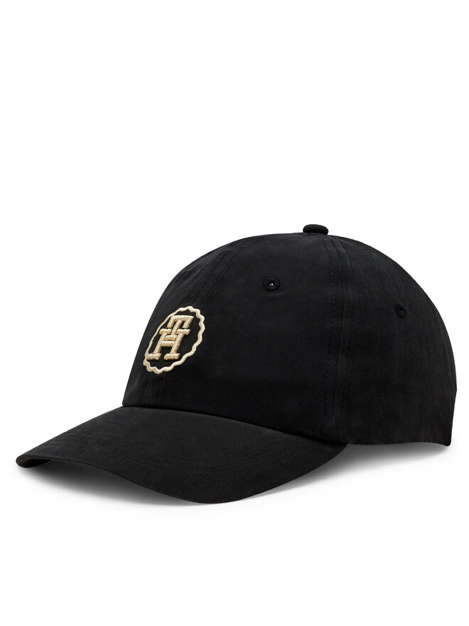 Tommy Hilfiger Καπέλο Jockey Tommy Hilfiger Spring Chic Cap AW0AW15775 Μαύρο