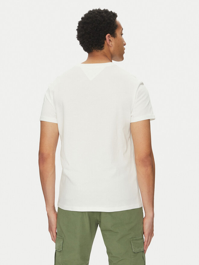 Tommy Jeans Tommy Jeans T-Shirt Signature Dna DM0DM20817 Weiß Regular Fit