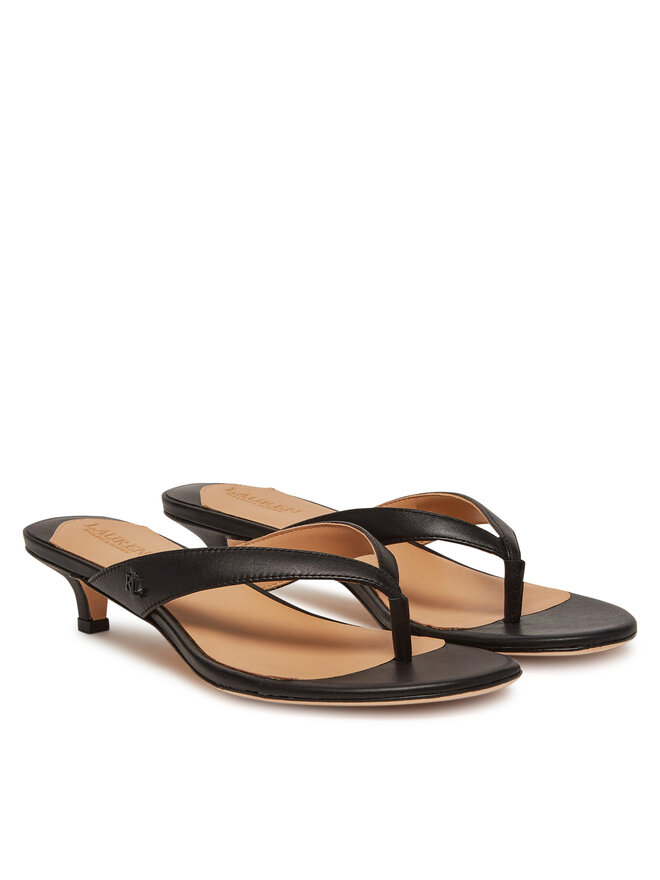 LAUREN RALPH LAUREN Čības uz pirksta LAUREN RALPH LAUREN Francesca 802966841001 Melns