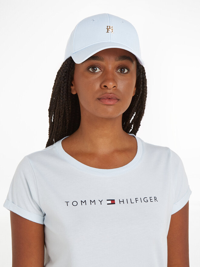 Tommy Hilfiger Cappellino Tommy Hilfiger Essential Chic Cap AW0AW15772 Celeste