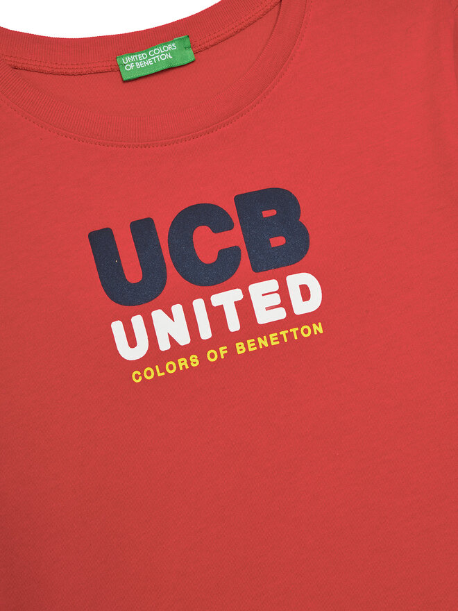 United Colors Of Benetton United Colors Of Benetton Póló 3I1XG10JO Piros Regular Fit