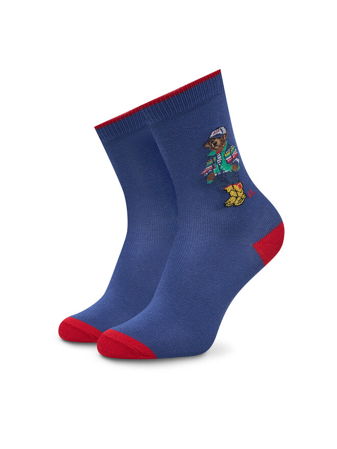 Polo Ralph Lauren Zestaw 3 par wysokich skarpet dziecięcych Polo Ralph Lauren 443969088001 Kolorowy
