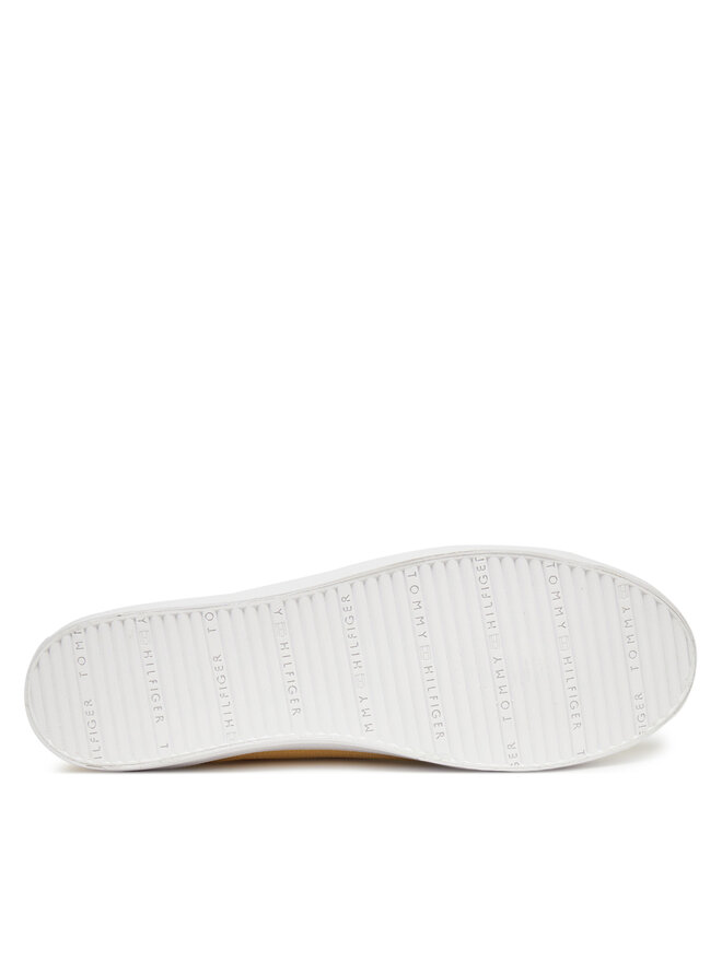 Tommy Hilfiger Tenisówki Tommy Hilfiger Vulc Canvas Lace Up Sneaker FW0FW08647 Żółty