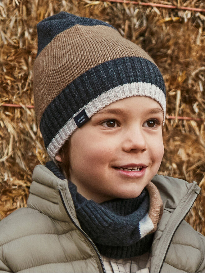 Mayoral Set: gorro y bufanda de tubo Mayoral 10069 Marrón