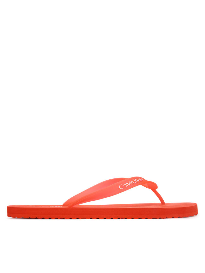 Calvin Klein Zehentrenner Calvin Klein Logo Strap HM0HM02105 Orange