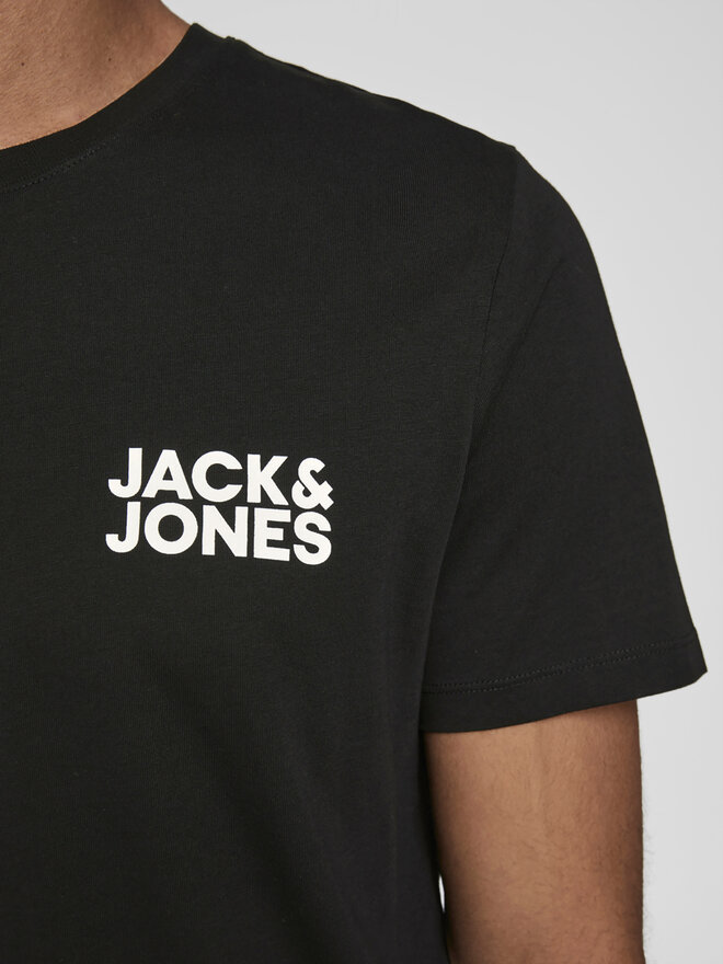 Jack&Jones Jack&Jones Marškinėliai Corp Logo 12151955 Juoda Slim Fit