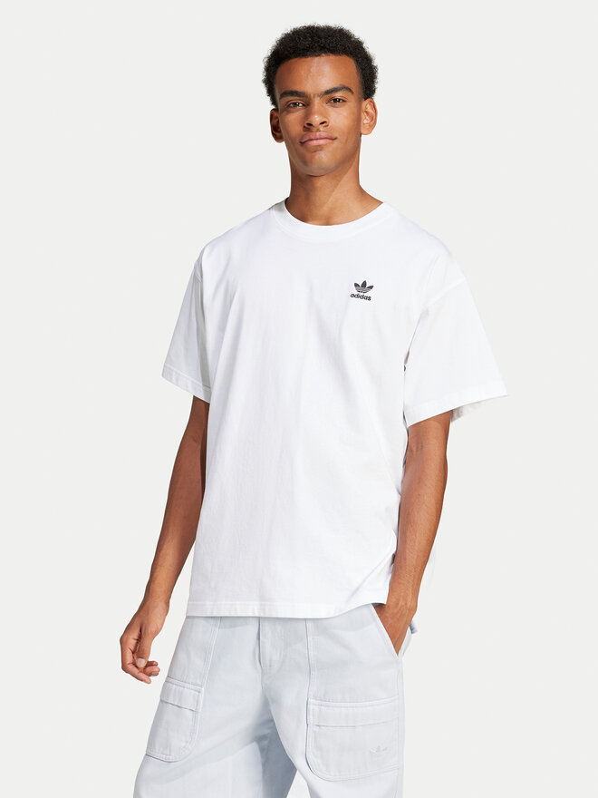 adidas adidas Marškinėliai Trefoil Essentials JD0373 Balta Oversize