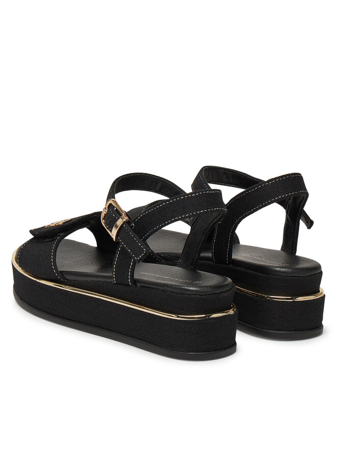 Tommy Hilfiger Sandały Tommy Hilfiger T3A2-33788-1828 S Czarny