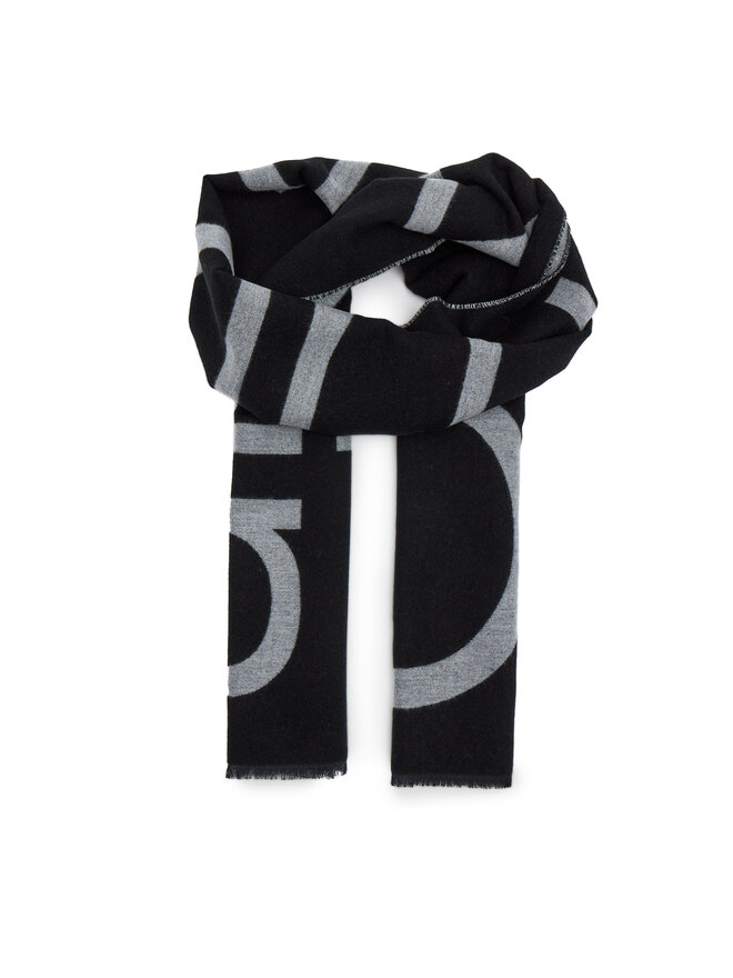 Calvin Klein Šál Calvin Klein Fringes 2-Tones Wool Blend Scarf K60K612028 Černá