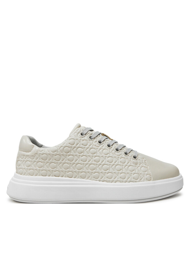 Calvin Klein Снікерcи Calvin Klein Cupsole Lace Up Saff Mono HW0HW02103 Бежевий