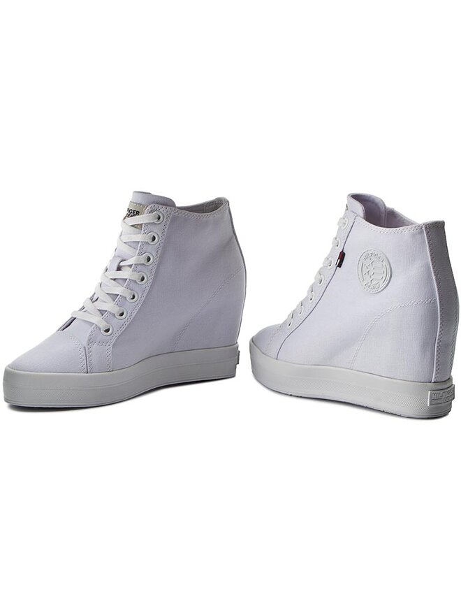 Tommy Hilfiger Sneakers Tommy Hilfiger DENIM Nice Wedge 1D1 FW0FW00936 Weiß