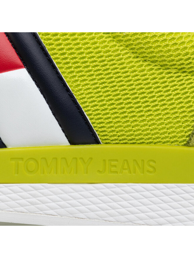 Tommy Jeans Superge Tommy Jeans Flexi Tommy Jeans Flag Sneaker EM0EM00400 Zelena
