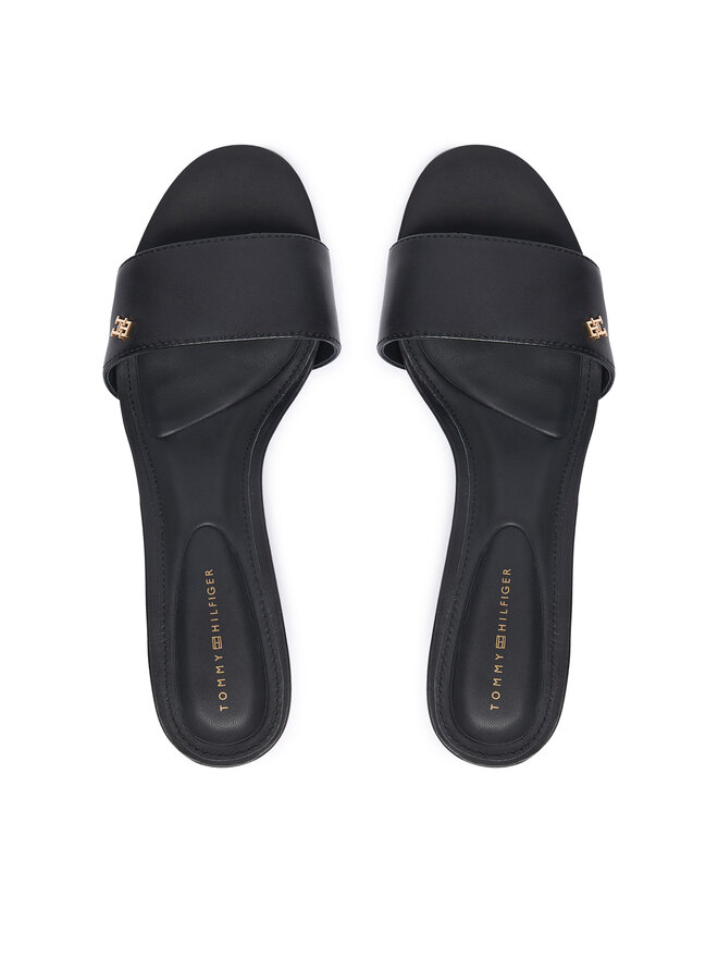 Tommy Hilfiger Pantoletten Tommy Hilfiger Th Mid Mule FW0FW09508 Schwarz