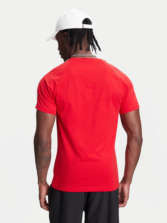 adidas adidas Marškinėliai adicolor Trefoil JX1545 Raudona Slim Fit