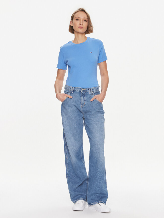 Tommy Hilfiger Tommy Hilfiger Marškinėliai New Cody WW0WW40587 Mėlyna Slim Fit