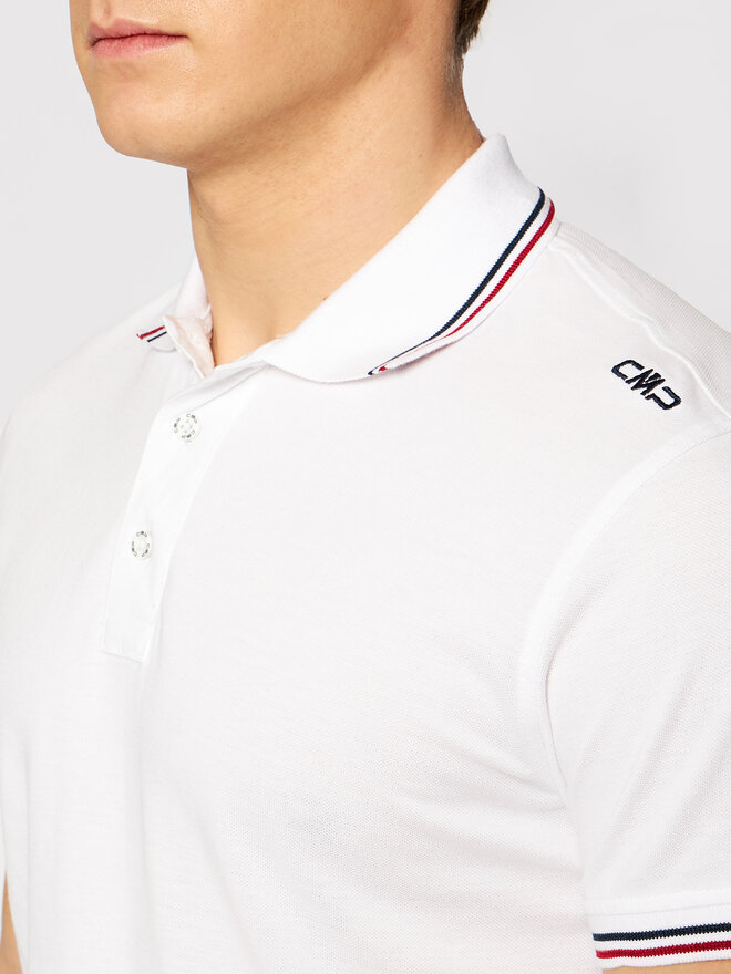 CMP CMP Polo marškinėliai 39D8367 Balta Regular Fit