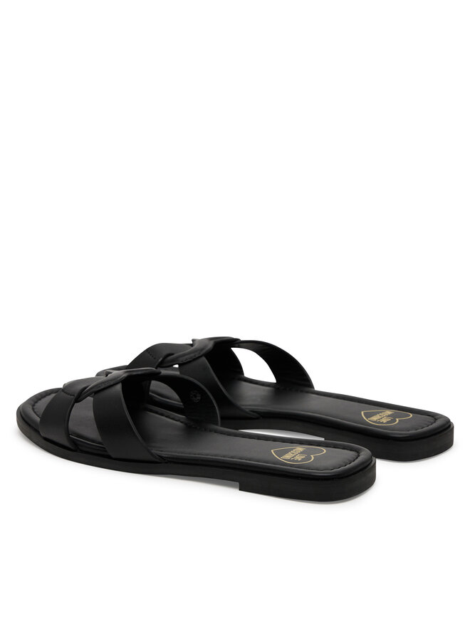 LOVE MOSCHINO Klapki LOVE MOSCHINO JA28092G1MIA0000 Czarny