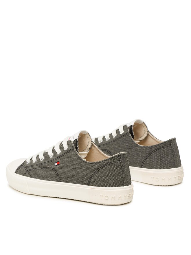 Tommy Hilfiger Sneakers aus Stoff Tommy Hilfiger Low Cut Lce-Up T3X9-32827-0890 S Schwarz