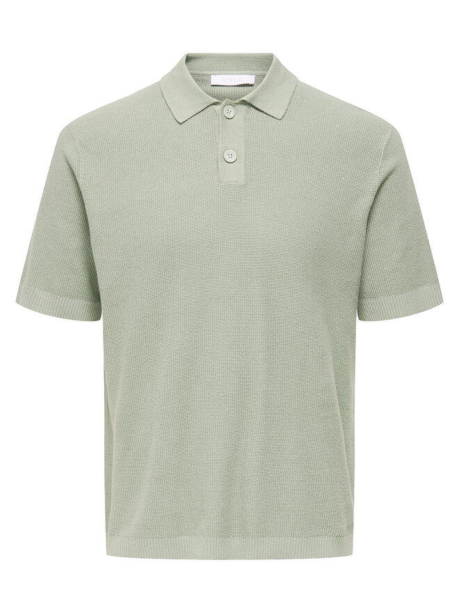 Only & Sons Only & Sons Pólóing Tony 22033571 Zöld Regular Fit