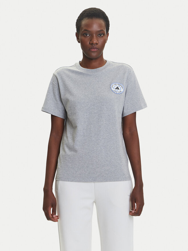 adidas adidas T-Shirt Farmers Market Graphic KB2486 Grau Regular Fit