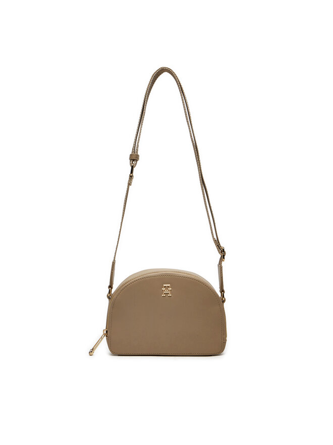 Tommy Hilfiger Kabelka Tommy Hilfiger Monotype Half Moon AW0AW16482 Béžová