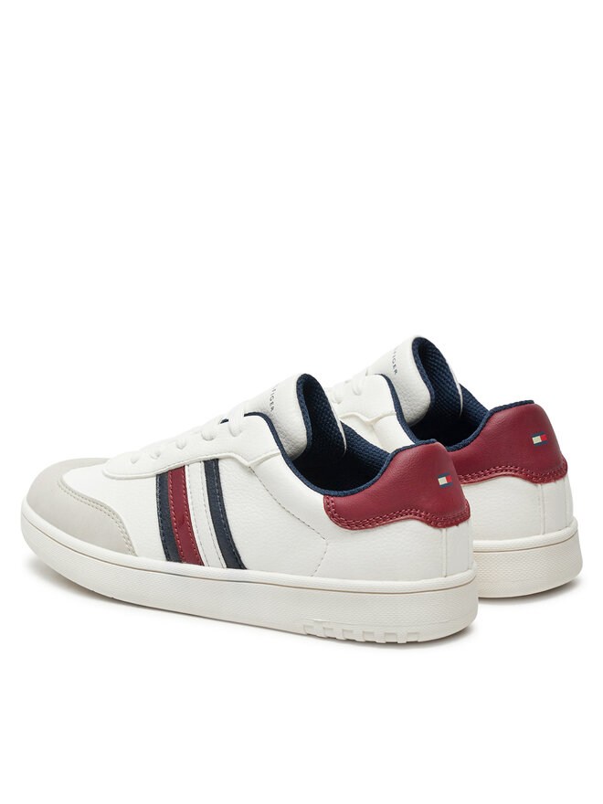 Tommy Hilfiger Sneakers Tommy Hilfiger Stripes Low Cut Lace-Up Sneaker T3X9-33645-1269 Weiß