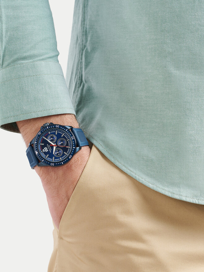 Nautica Ρολόι Nautica Nct Windrose NAPWRF404 Μπλε