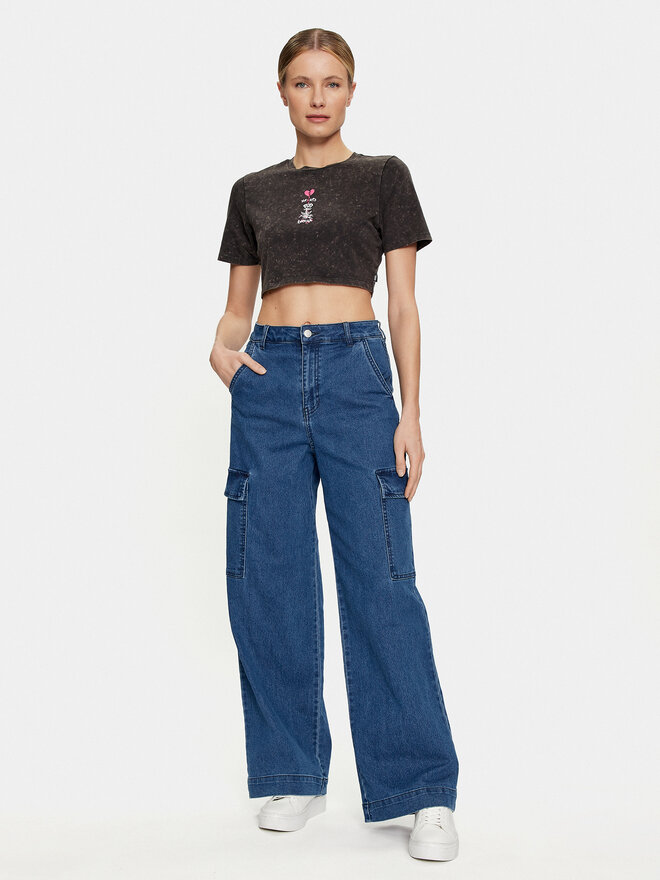 Vans Vans T-Shirt Heartbreaker Crew Crop Ii VN000GJZ Schwarz Regular Fit