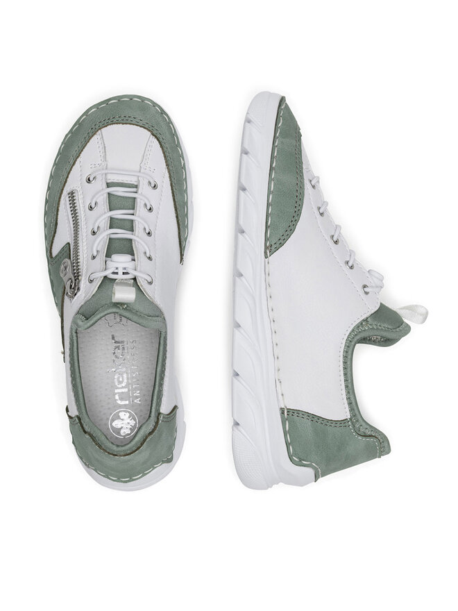 Rieker Pantofi Rieker 55064-52 Alb