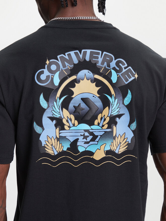 Converse Converse T-Shirt Desert Sunset 10027713-A01 Schwarz Regular Fit