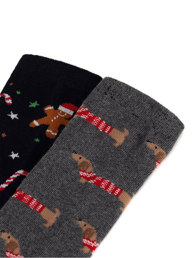 Lasocki 2er-Set hohe Herrensocken Lasocki 2MB-002-AW24 (2-pack) Grau