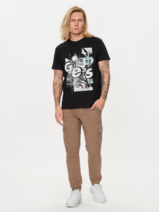 Guess Guess T-Shirt M4YI02 I3Z14 Μαύρο Regular Fit