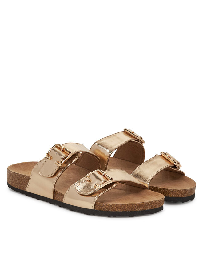 ONLY Shoes Pantoletten ONLY Shoes Onlmaxi-13 Pu Strap Buckle 15331392 Goldfarben