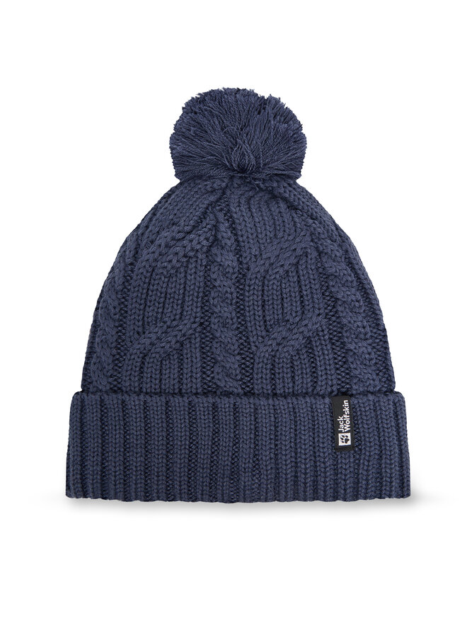 Jack Wolfskin Čiapka Jack Wolfskin Pompom 1905092 Tmavomodrá