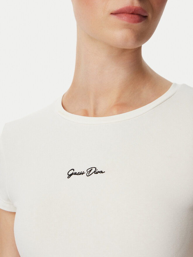 Guess Guess Футболка V6YI01 K4258 Кремовий Slim Fit