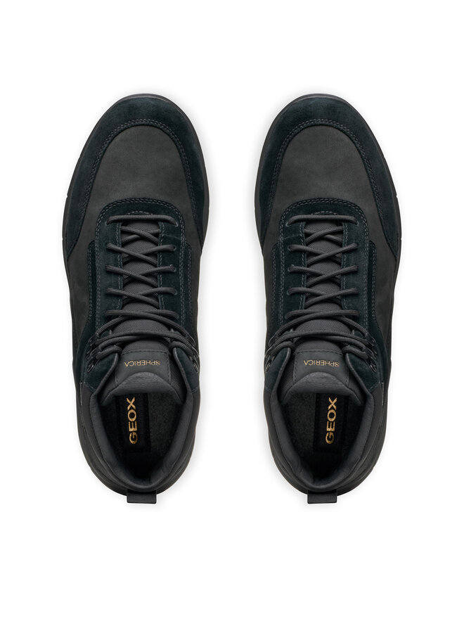 Geox Schnürschuhe Geox U Spherica 4X4 B Abx U46FDC 02245 C9999 Schwarz