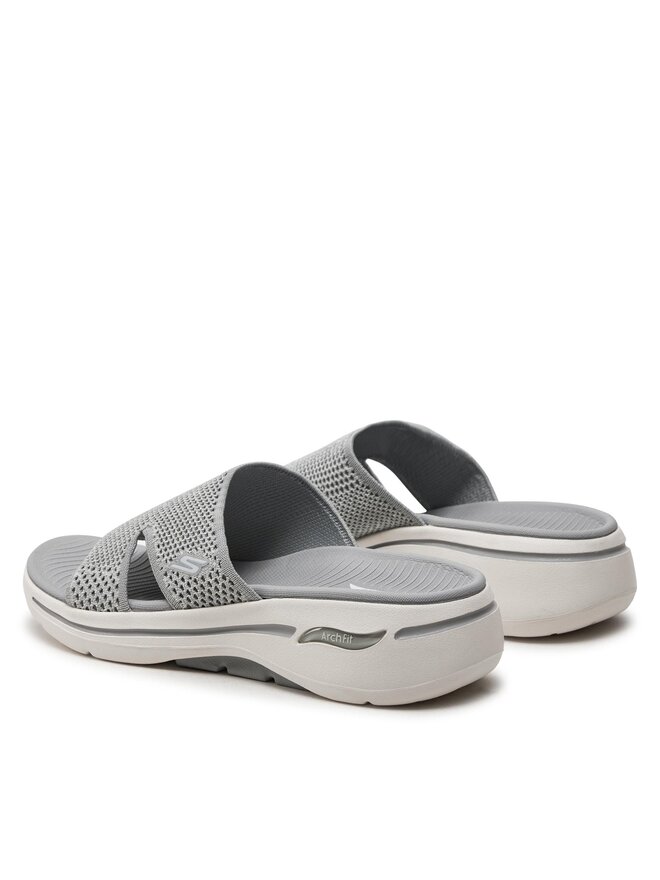 Skechers Pantoletten Skechers Go Walk Arch Fit Sandal-Joyful 140274/GRY Grau