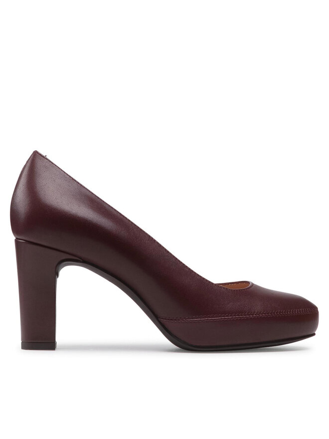 Unisa Halbschuhe Unisa Numer F21 Vu Dunkelrot