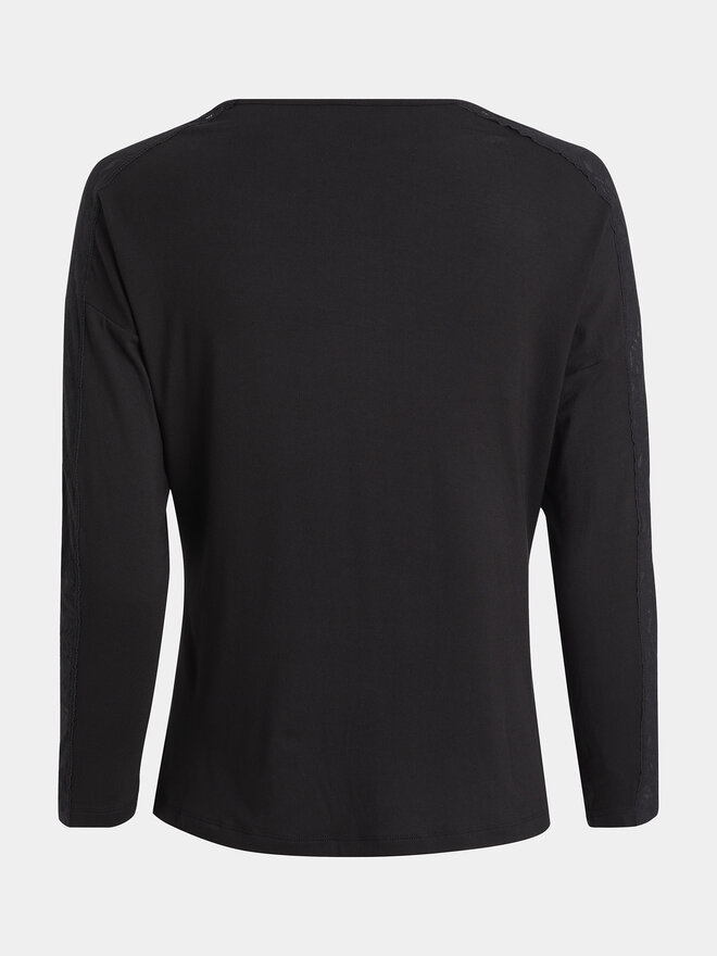 Calvin Klein Underwear Calvin Klein Underwear Pyjama-Bluse 000QS7006E Schwarz Regular Fit