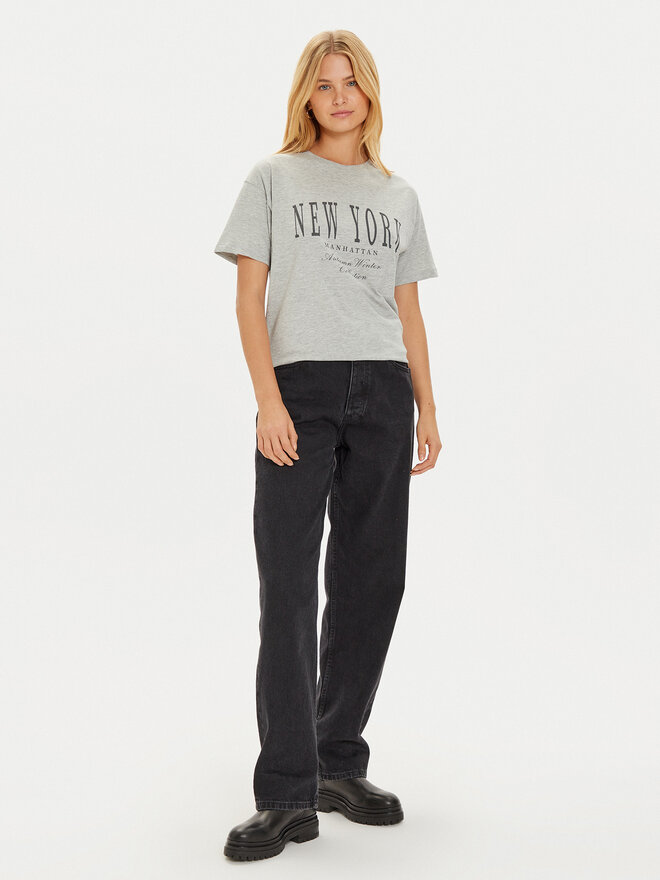 Brave Soul Brave Soul T-Shirt LTS-568JEMIMA Grau Oversize