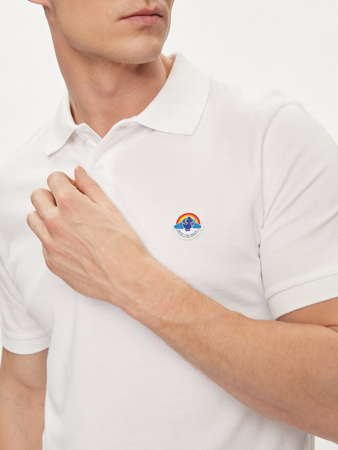 Save The Duck Save The Duck Poloshirt Ovidio DR1213M-BATE18 Weiß Regular Fit