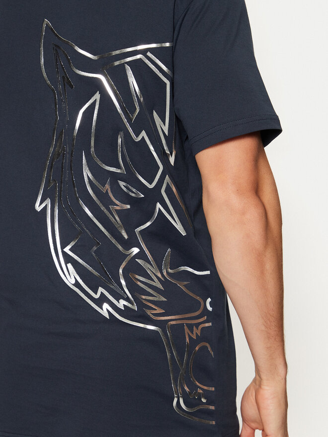 Plein Sport Plein Sport Camiseta AADC MTK7913 STE003N Azul marino Regular Fit