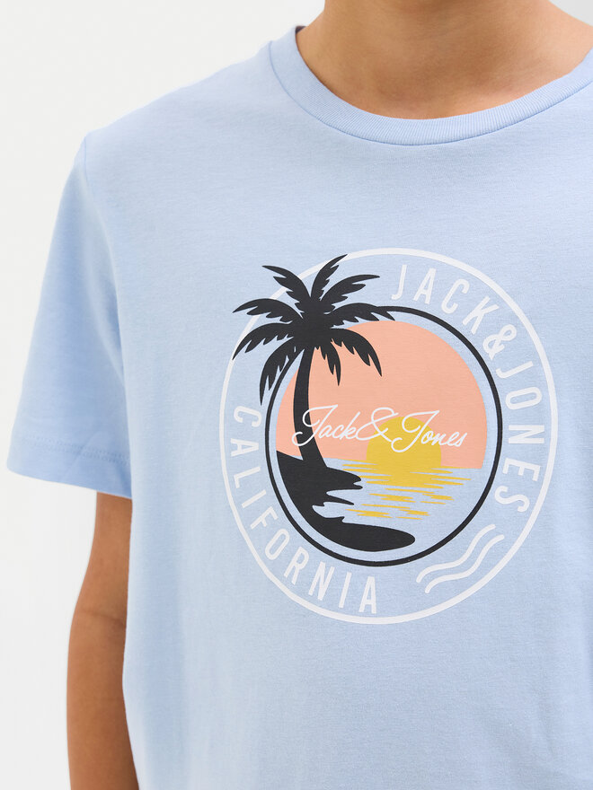 Jack&Jones Junior Jack&Jones Junior T-shirt Palm 12269922 Svijetloplava Regular Fit