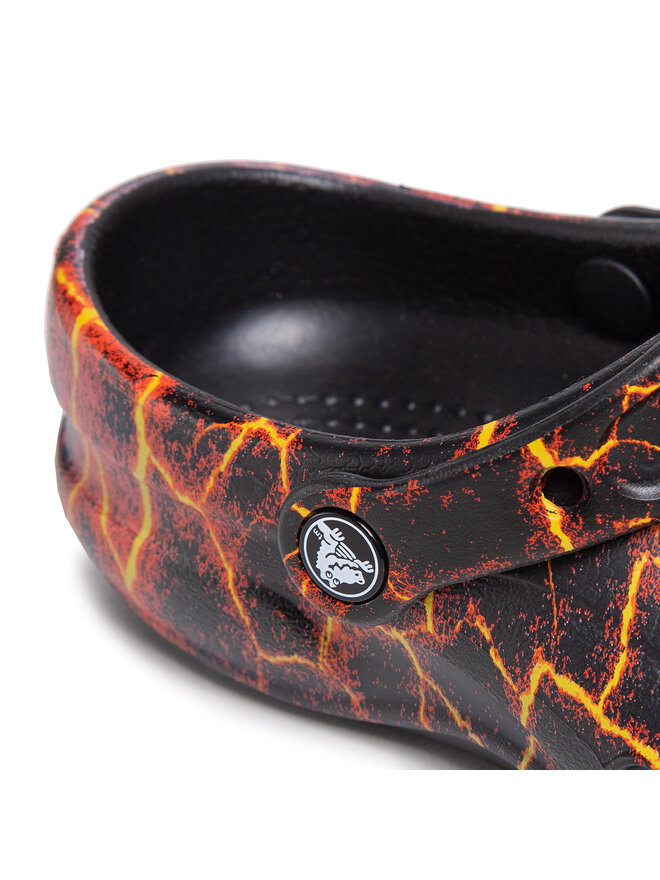 Pantoletten Crocs Bistro Graphic Clog 204044 Schwarz eschuhe